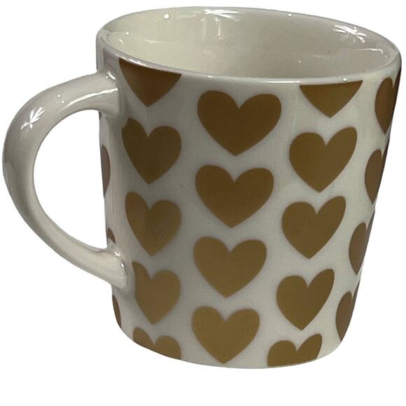 Starbucks 2015 Siren Love Gold Heart Demitasse Espresso Coffee Mini Mug Cup - Picture 8 of 12